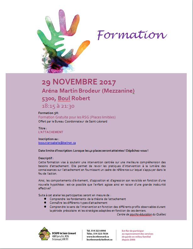 Formation Attachement