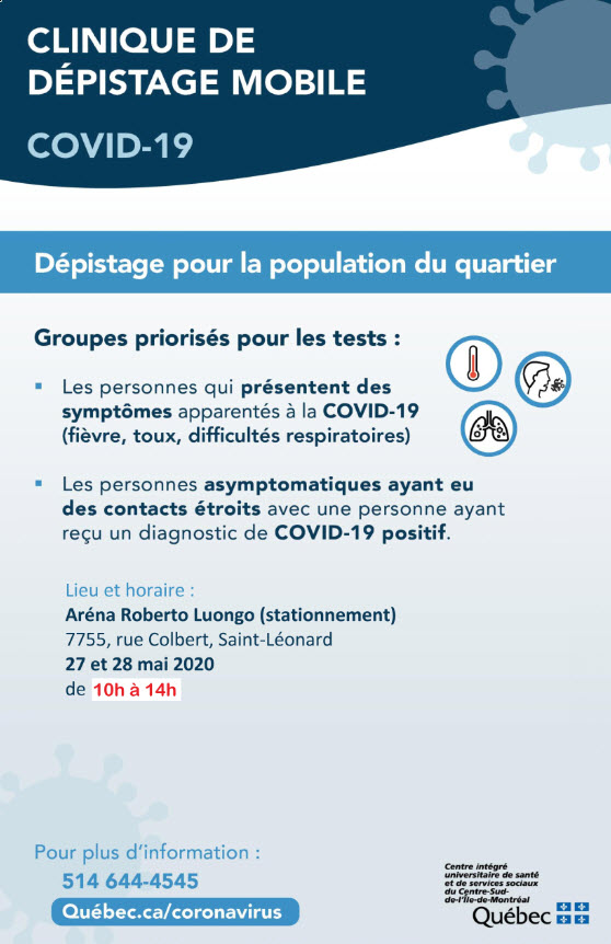 Affichette_Bus_Depistage_ArenaRobertoLuongoStLeonard